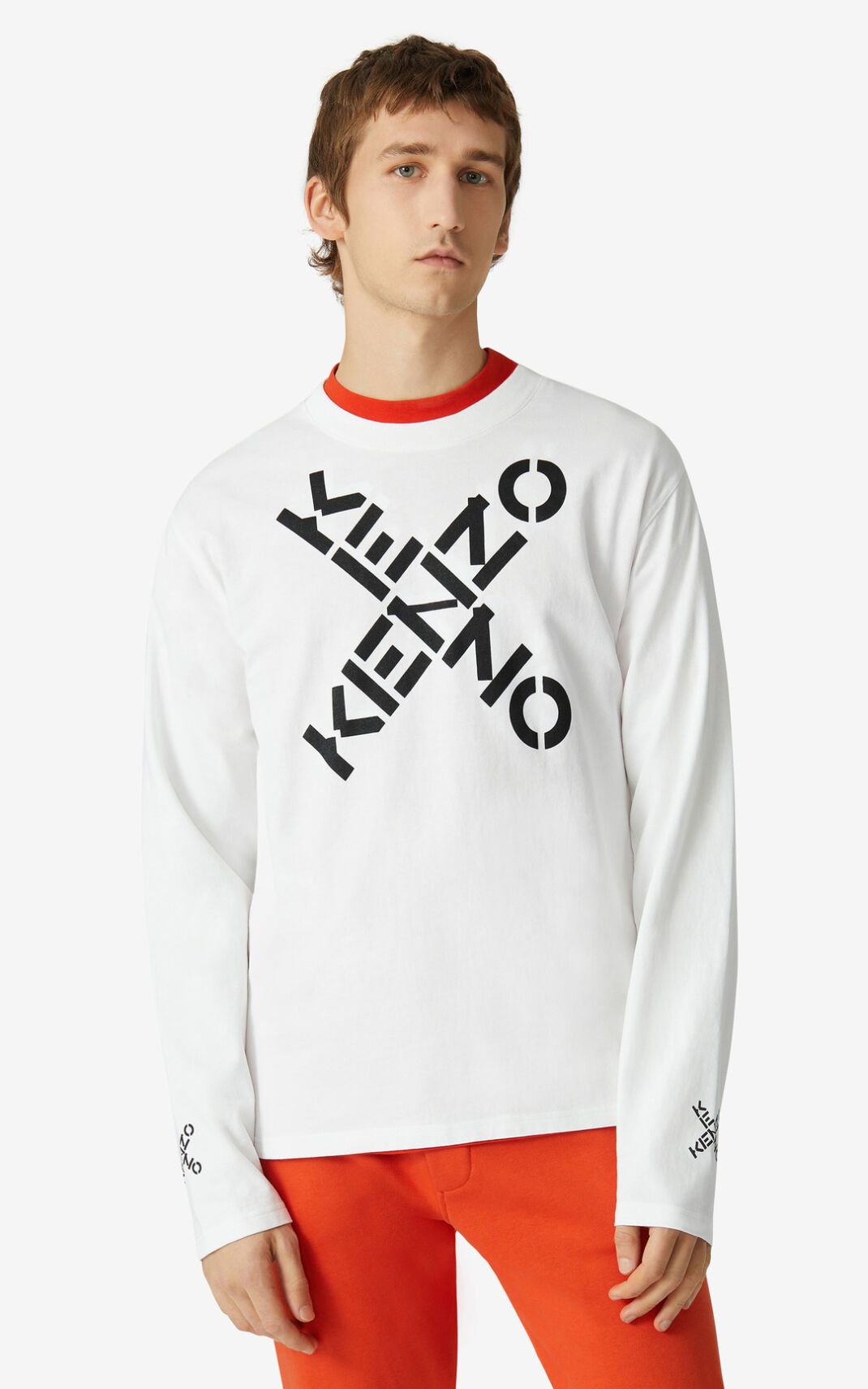 T Shirt Kenzo Sport Big X Homme Blanche | WUKG-91054